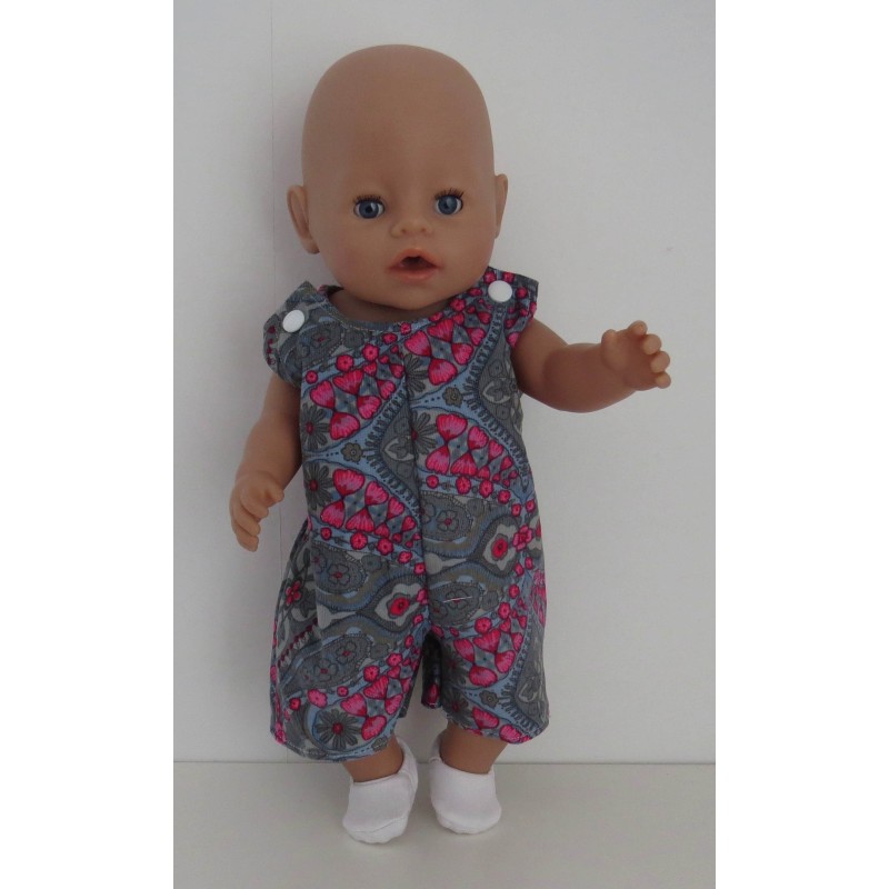 strandpakje grijs baby born 43cm