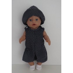 strandpakje stippen baby born 43cm