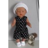 strandpakje zwart met sterren baby born 43cm