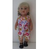 strandpakje wit met vlinder en bloemen baby born 43cm
