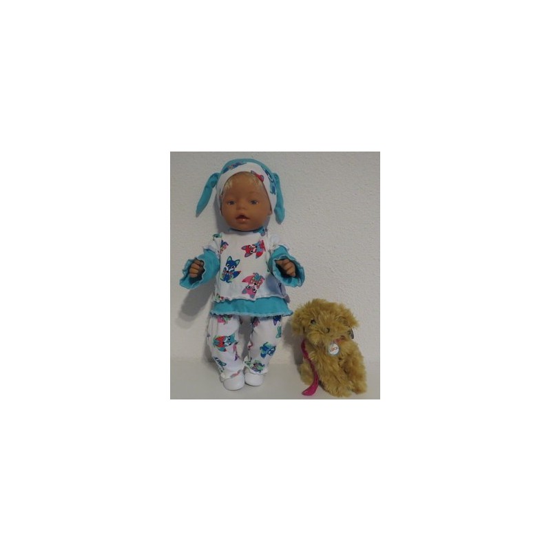 broek set vossen baby born 43cm