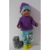broek set wolken baby born 43cm