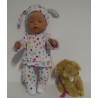 broek set wit sterren baby born 43cm