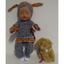 broek set racket baby born 43cm
