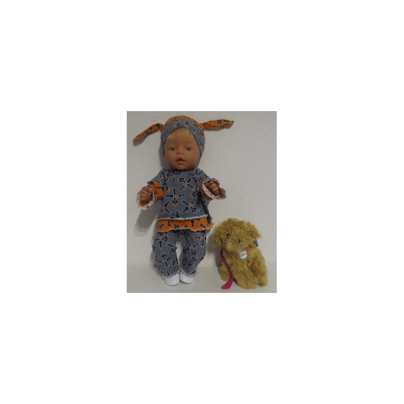 broek set racket baby born 43cm
