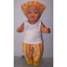 broek set gekleurd gestreept baby born 43cm