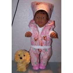 luxe broek set strawberry shortcake baby bubbels  baby born 43cm