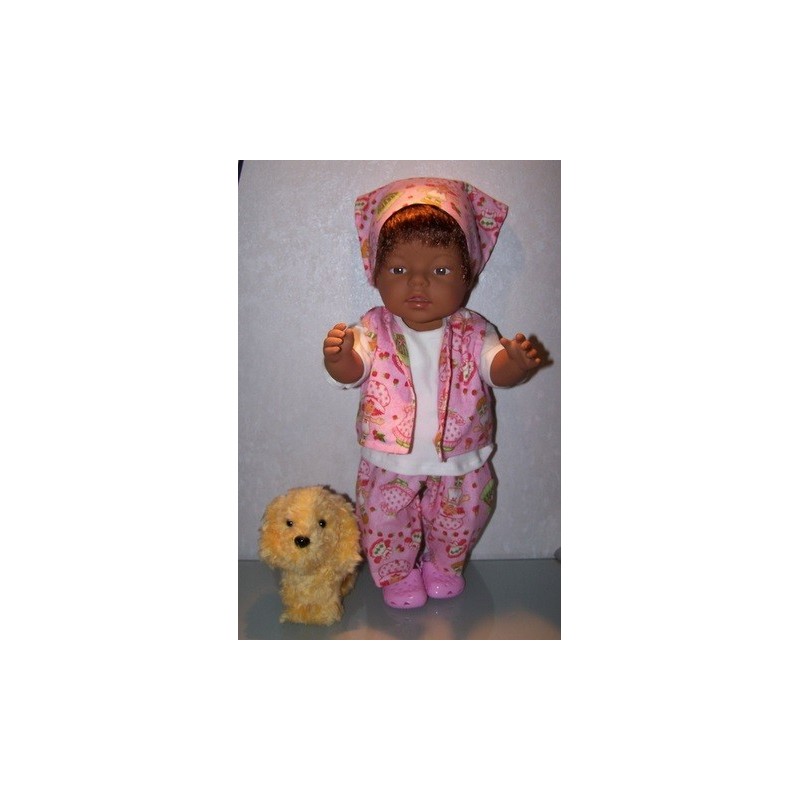 luxe broek set strawberry shortcake   baby born 43cm