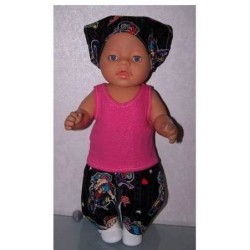 broek set betty boob baby born 43cm