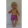 korte broek roze aap baby born 43cm