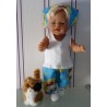 broek set hello kitty blauw wolk baby born 43cm