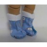 stoffen laarzen blauw beren baby born little 36cm
