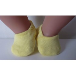 stoffen sloffen geel  baby born little 36cm