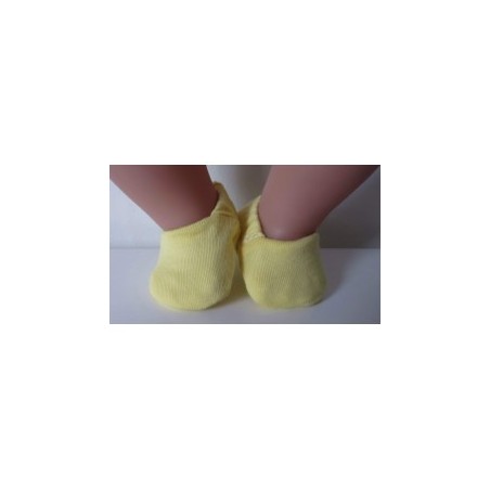 stoffen sloffen geel  baby born little 36cm