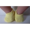 stoffen sloffen geel  baby born little 36cm