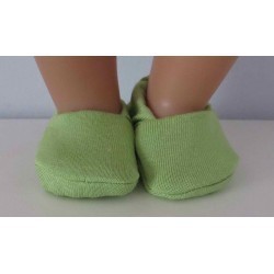 stoffen sloffen licht groen baby born little 36cm