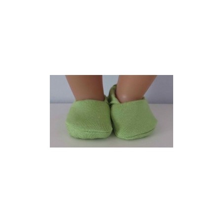 stoffen sloffen licht groen baby born little 36cm