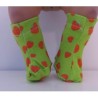 stoffen laarzen groen aardbeien baby born little 36cm