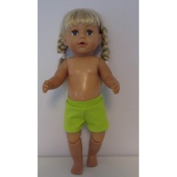 korte broek groen nr 2  baby born 43cm