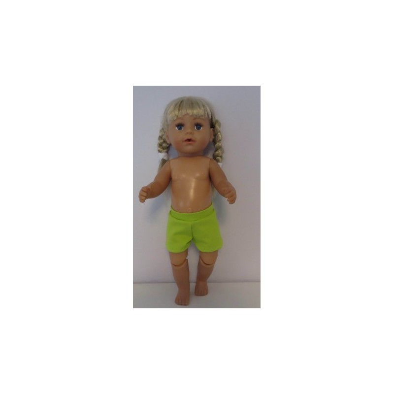korte broek groen nr 2  baby born 43cm