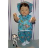 broek set hippe vlinders blauw baby born 43cm